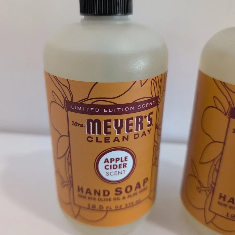 Mrs. Meyer's Clean Day Liquid Hand Soap Apple Cider 12.5 Ounce Bottles 3 Pack - Picture 2 of 4